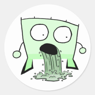 Adesivo Redondo Triangle Dud Young Barfing