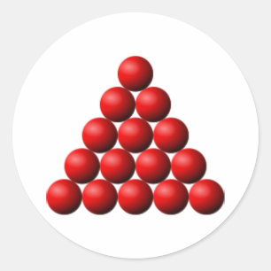 Adesivo Redondo Triângulo Snooker