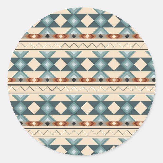 Adesivo Redondo Tribal, Nativo Americano, Vida Everduradoura (Frente)