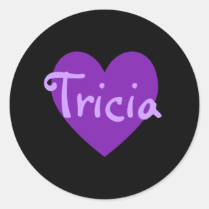 Adesivo Redondo Tricia em Purple