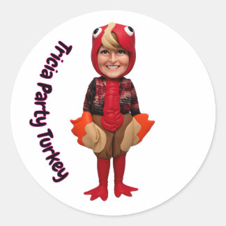 Adesivo Redondo Tricia Party Sticker Sheet