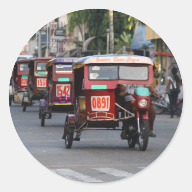 Adesivo Redondo Triciclos (Frente)