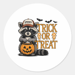 Adesivo Redondo Trick Ou Tratem Homens De Halloween Selvagens De R