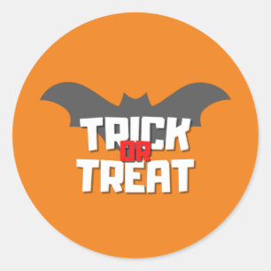 Adesivo Redondo Trick ou Treine o Halloween