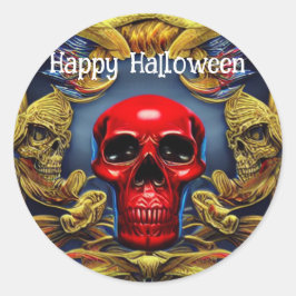 Adesivo Redondo Trick ou Treine o Halloween