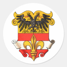 Adesivo Redondo Trieste Casaco de Armas 1467-1919