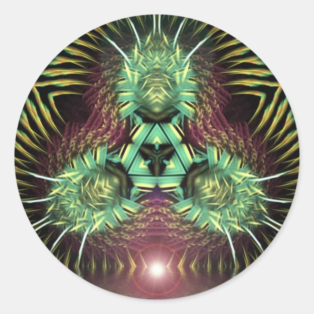Adesivo Redondo trifractali Sticker (Frente)