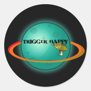 Adesivo Redondo Trigger Happy