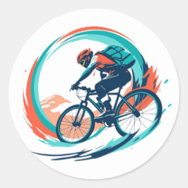 Adesivo Redondo Trilha Rider