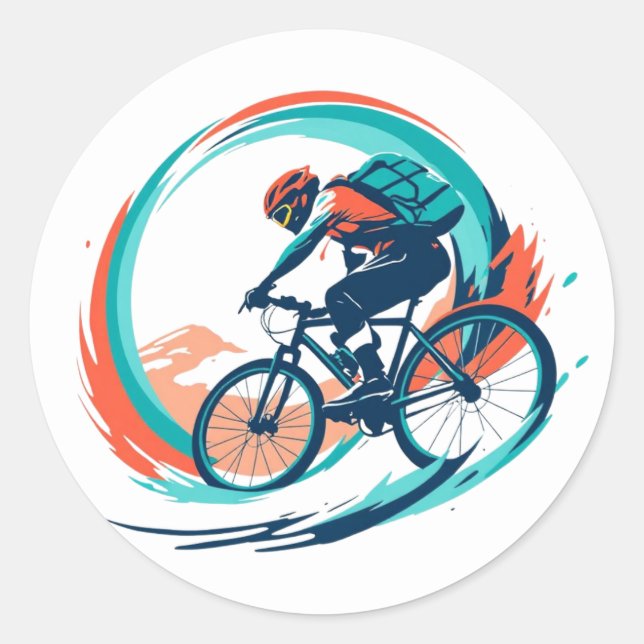 Adesivo Redondo Trilha Rider (Frente)