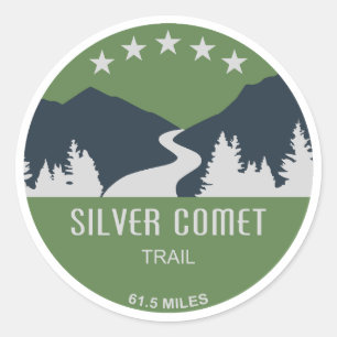 Adesivo Redondo Trilha Silver Comet Geórgia