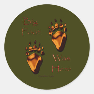 ADESIVO REDONDO TRILHAS DO URSO DE URSO