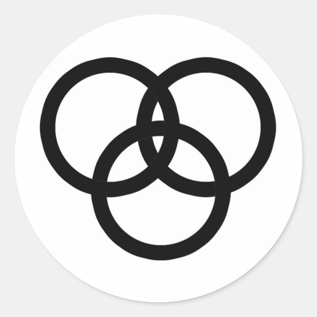 Adesivo Redondo Trindade (Frente)