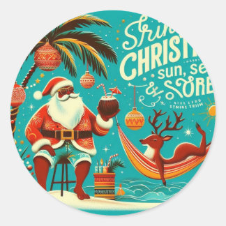 Adesivo Redondo Trini Christmas Stickers