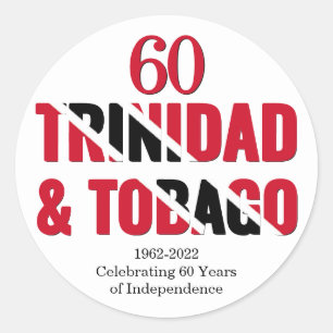 Adesivo Redondo TRINIDAD 60º aniversário da Independência