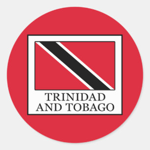 Adesivo Redondo Trinidade e Tobago