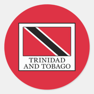 Adesivo Redondo Trinidade e Tobago