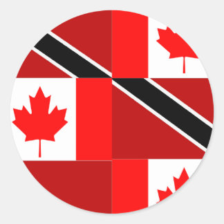 Adesivo Redondo Trinidadiano-canadense
