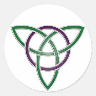 Adesivo Redondo Trinity Knot Stickers