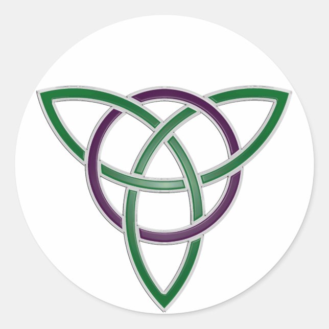 Adesivo Redondo Trinity Knot Stickers (Frente)