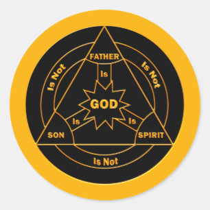 Adesivo Redondo Trinity Shield