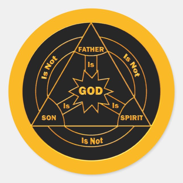 Adesivo Redondo Trinity Shield (Frente)