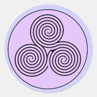 Adesivo Redondo Triplo Labirinto Espiral