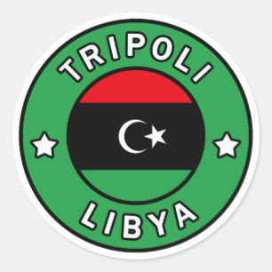 Adesivo Redondo Trípoli Líbia