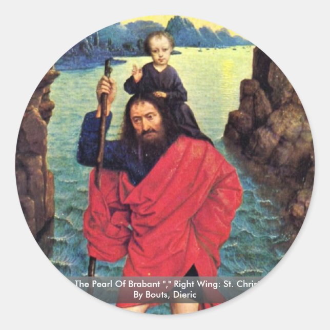 Adesivo Redondo Triptych A Pérola De Brabante (Frente)