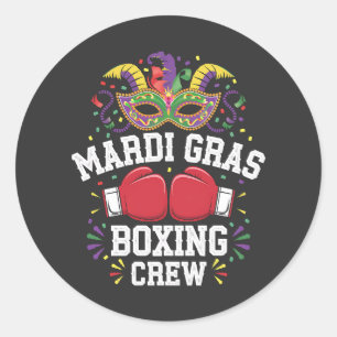 Adesivo Redondo Tripulação, mergulhe em Mardi Gras.