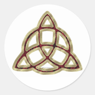 Adesivo Redondo Triquetra Stickers