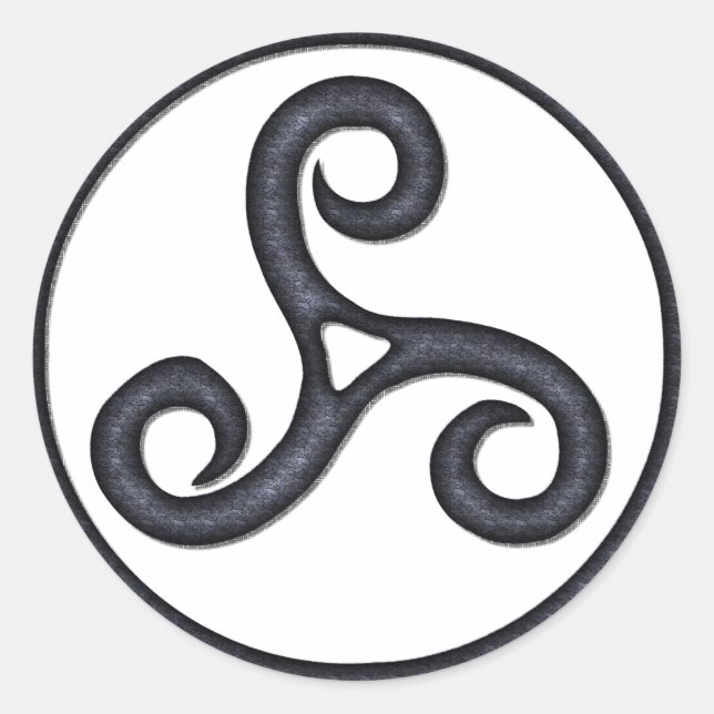 Adesivo Redondo Triskel (Frente)