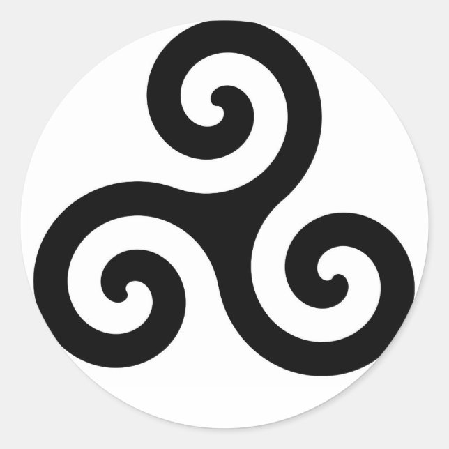 Adesivo Redondo Triskele (Frente)