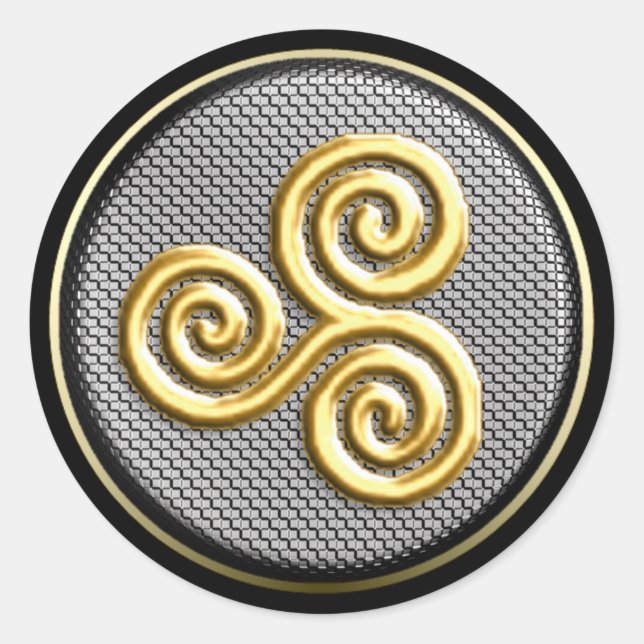 Adesivo Redondo Triskele (Frente)