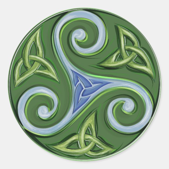 Adesivo Redondo Triskelle (Frente)