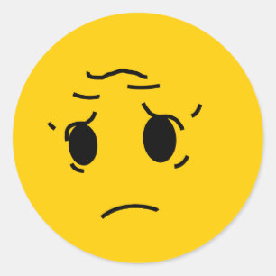 Adesivo Redondo triste