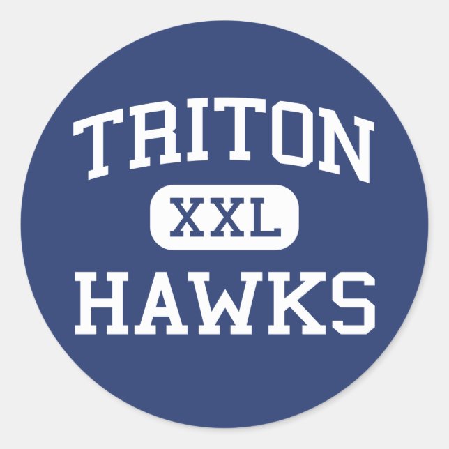 Adesivo Redondo Triton - Hawks - High - Erwin North Carolina (Frente)