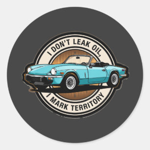 Adesivo Redondo Triumph Spitfire design