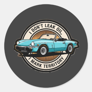 Adesivo Redondo Triumph Spitfire design