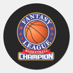 Adesivo Redondo Troféu de Vitória do Campeão da Liga Fantasy Sketl