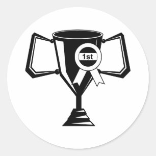 Adesivo Redondo Troféu vencedores