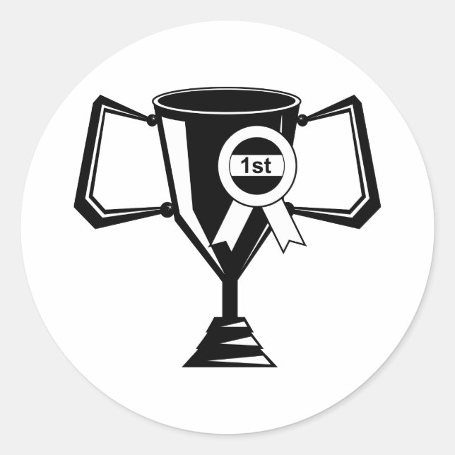Adesivo Redondo Troféu vencedores (Frente)
