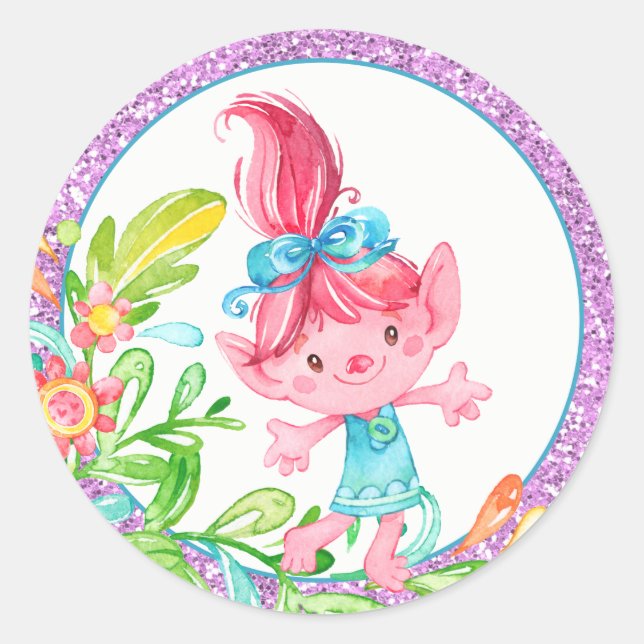 Adesivo Redondo Troll (Frente)