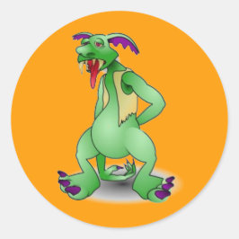 Adesivo Redondo Troll