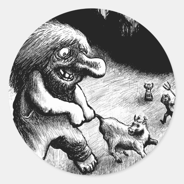 Adesivo Redondo troll-clipart-13 (Frente)