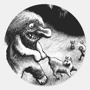 Adesivo Redondo troll-clipart-13