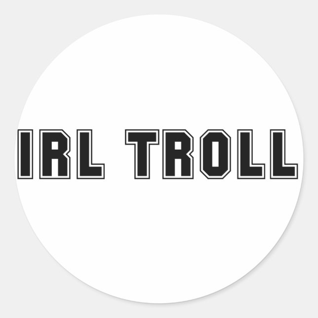 ADESIVO REDONDO TROLL IRL (Frente)