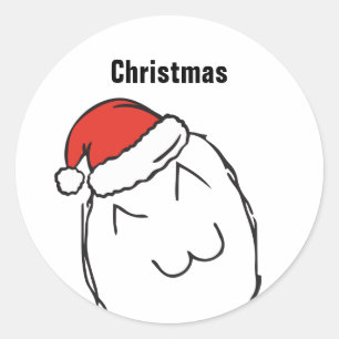 Adesivo Redondo Troll Le Me Memes ingênuo EDITÁVEL natal