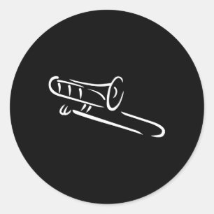 Adesivo Redondo Trombone