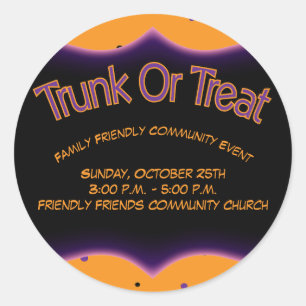 Adesivo Redondo Tronco ou Tratar Família da Igreja Comunitária Ami